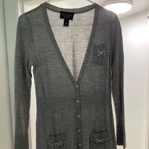 White House Black Market sweater with silver accents. Size medium